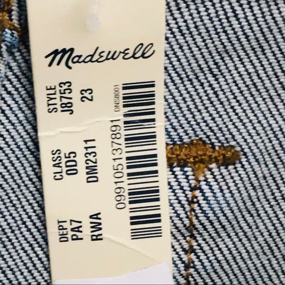 Madewell High-Rise Slim Boyjean: Eco Edition Sz 23 - Picture 8 of 8